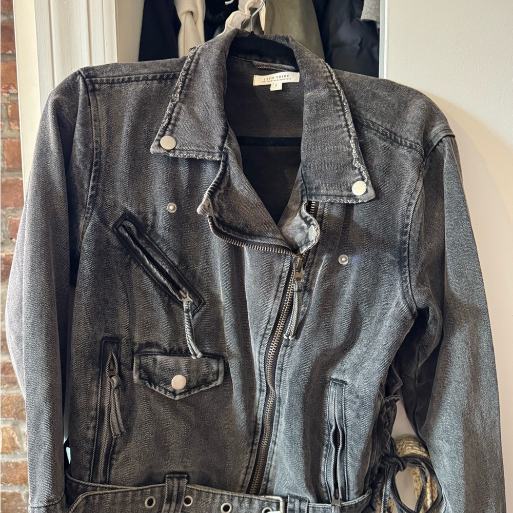 12th Tribe Charcoal Jean Jacket